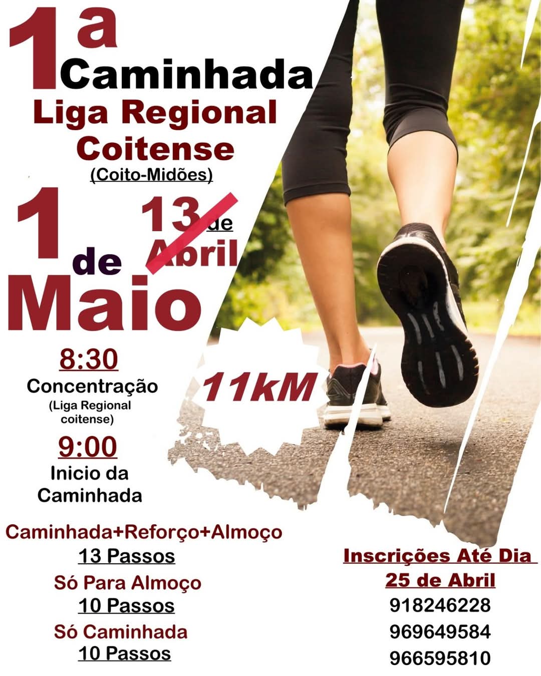 1ª Caminhada – Liga Regional Coitense