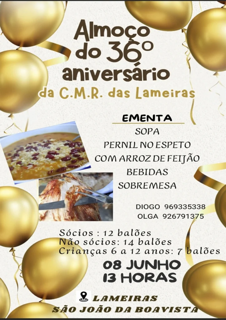 Almoço 38º Aniversário