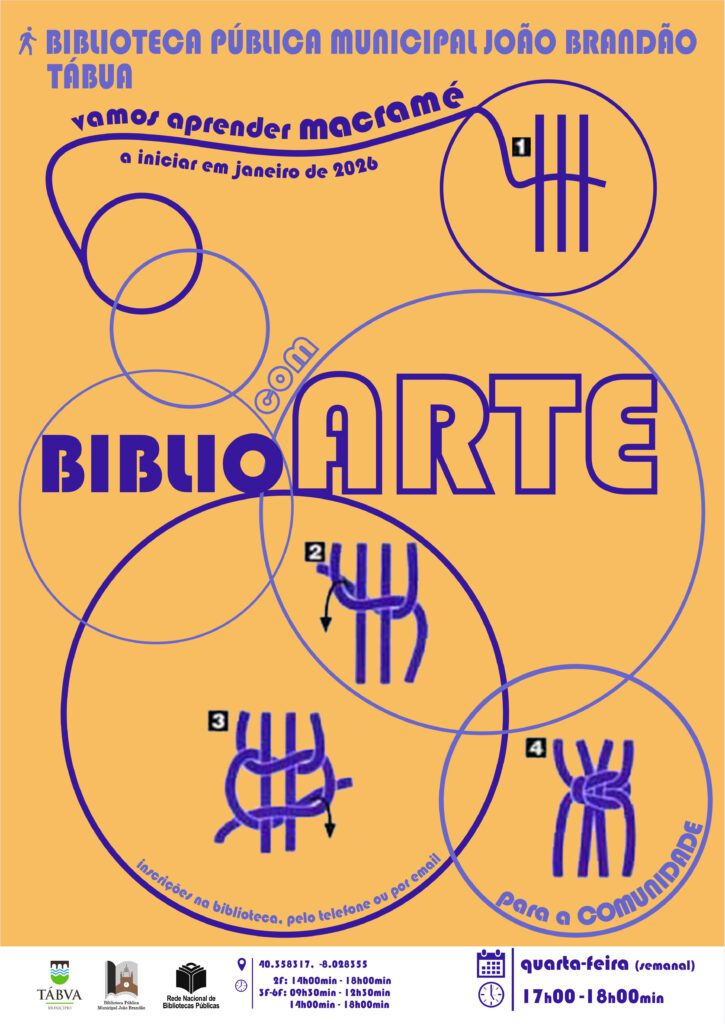 Oficina de artes “Biblio com Arte – Macramé”