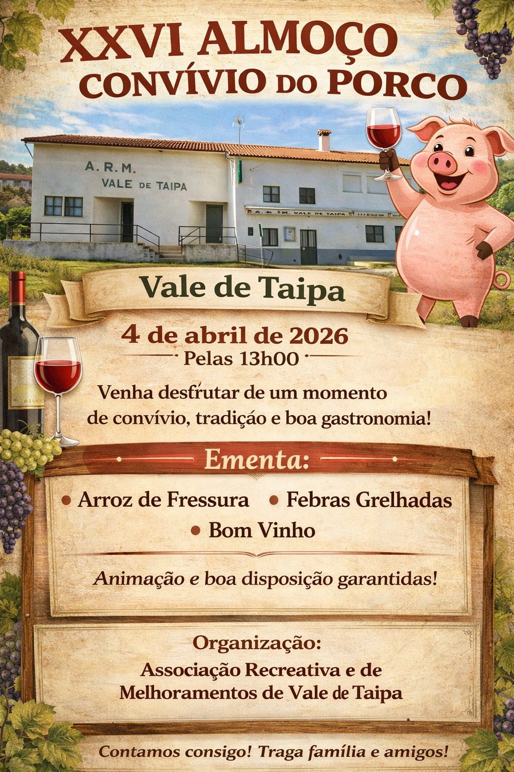 Almoço Convívio do Porco