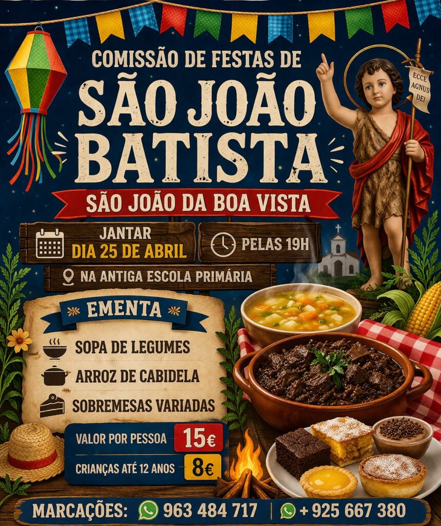 Jantar – São João da Boa Vista