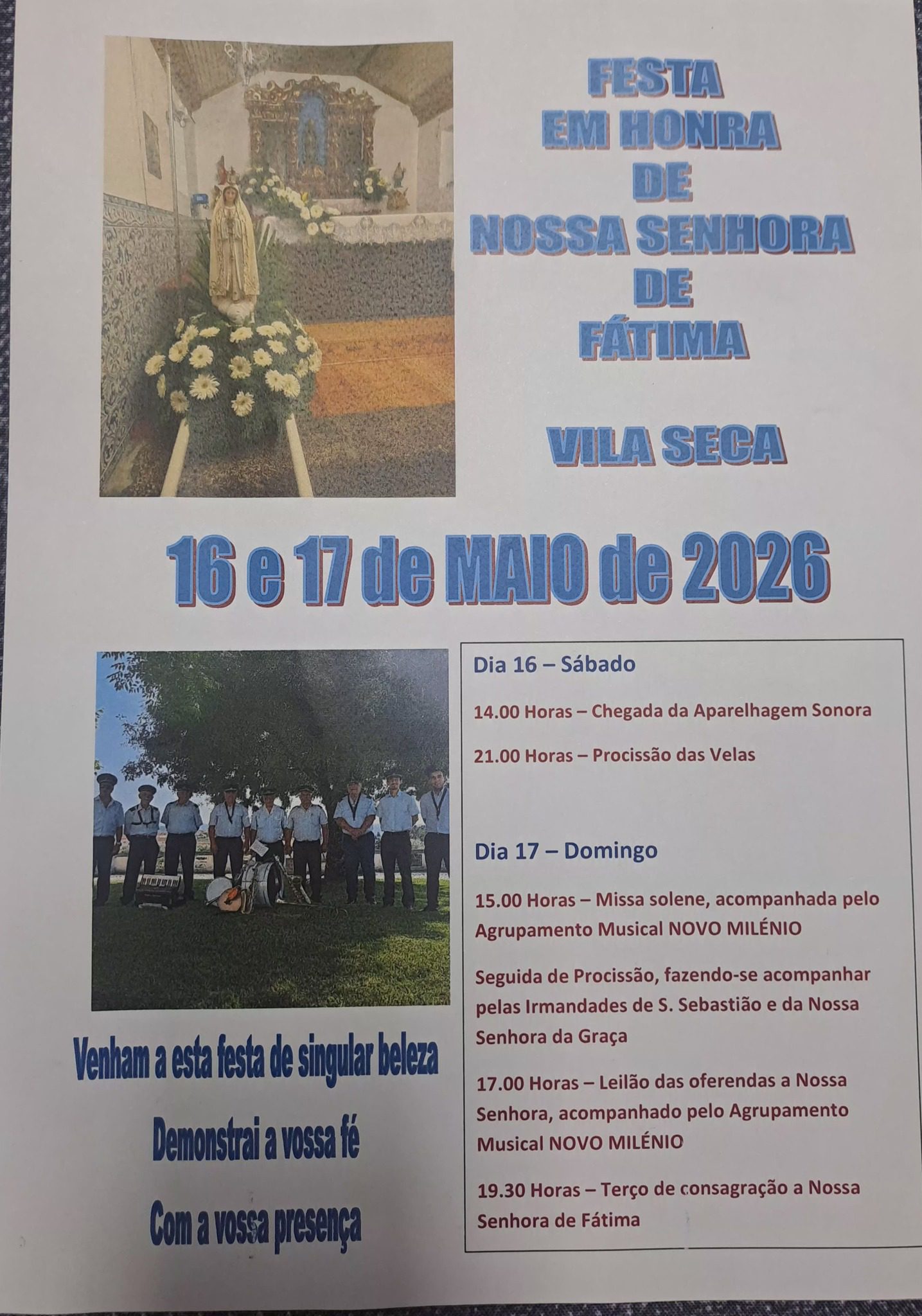 Festa em Honra de Nossa Senhora de Fátima