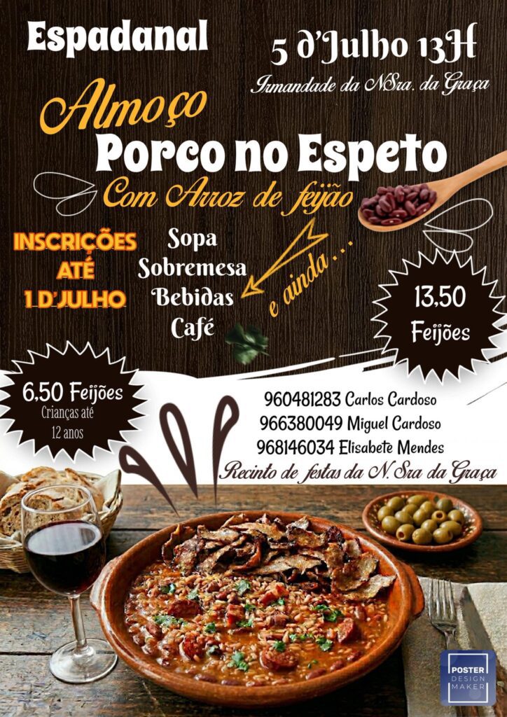 Almoço Porco no Espeto